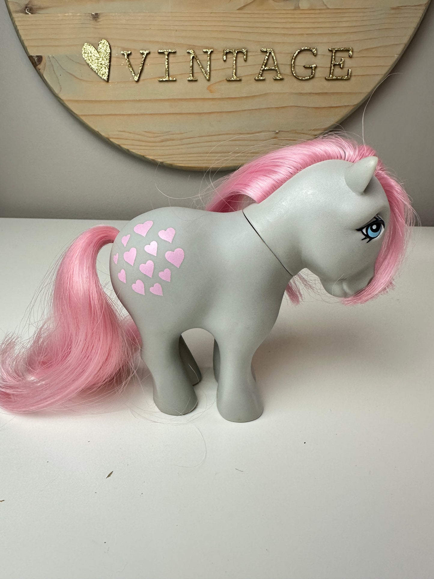 1980s Hasbro My Little Pony Concave Foot Snuzzle