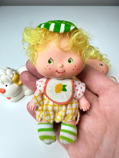 1983 Kenner Strawberry Shortcake Lem and Ada with Sugarwoofer Dolls