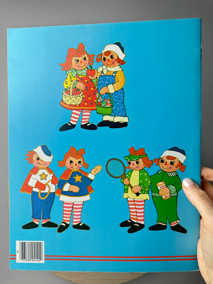 1980 Whitman Raggedy Ann and Andy Paperdoll Book Unused