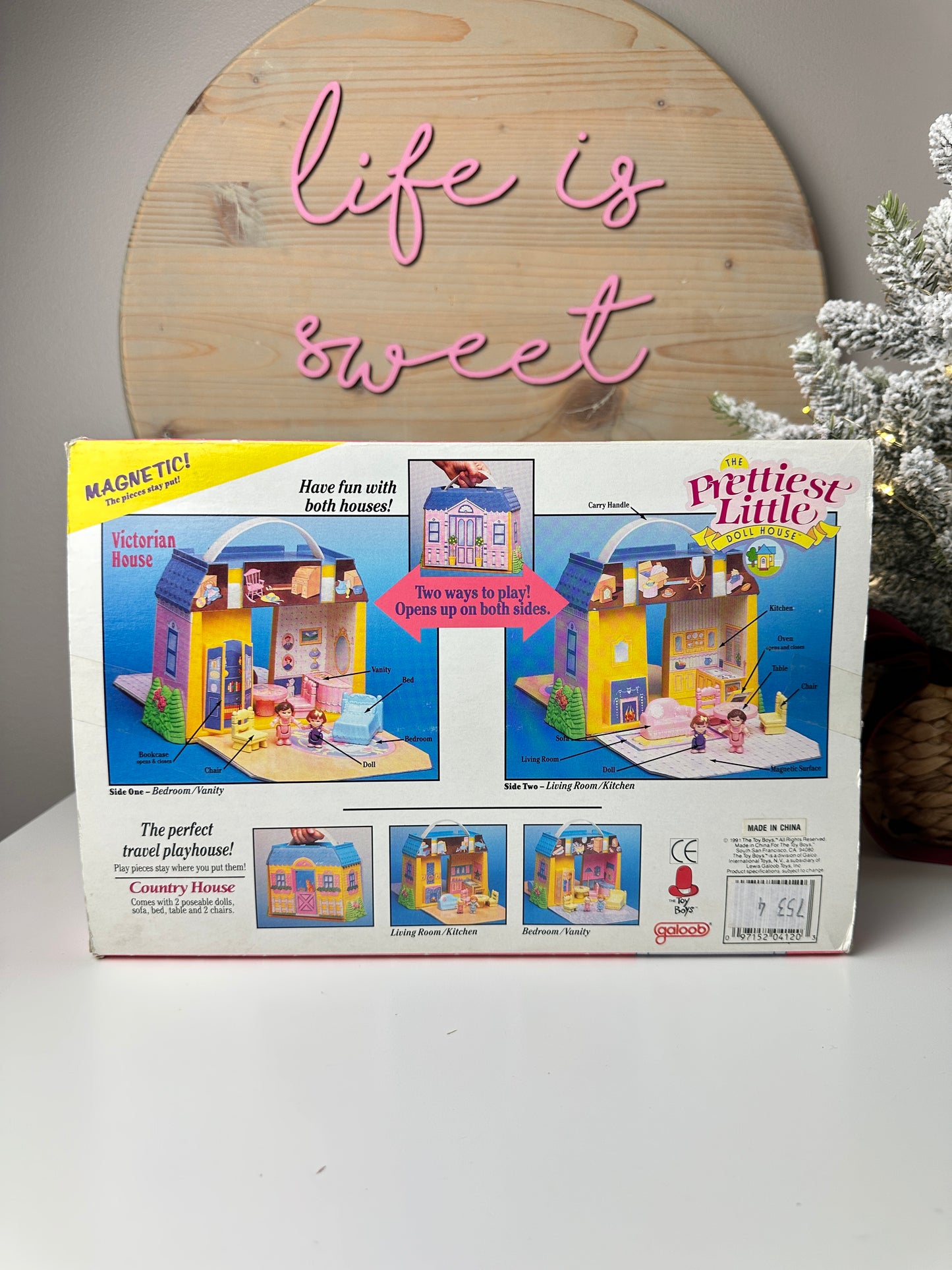 1991 Galoob My Prettiest Little Dollhouse in Box MIB