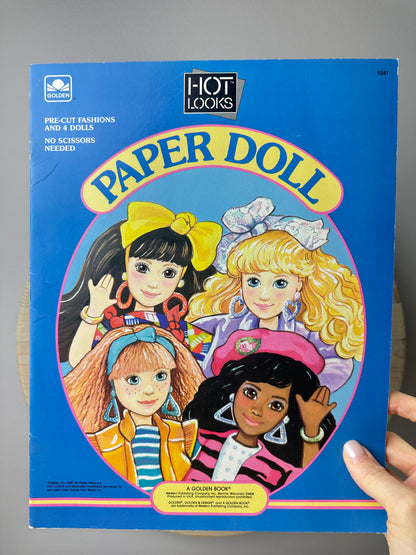 1988 Golden Hot Looks Paperdoll Book Unused