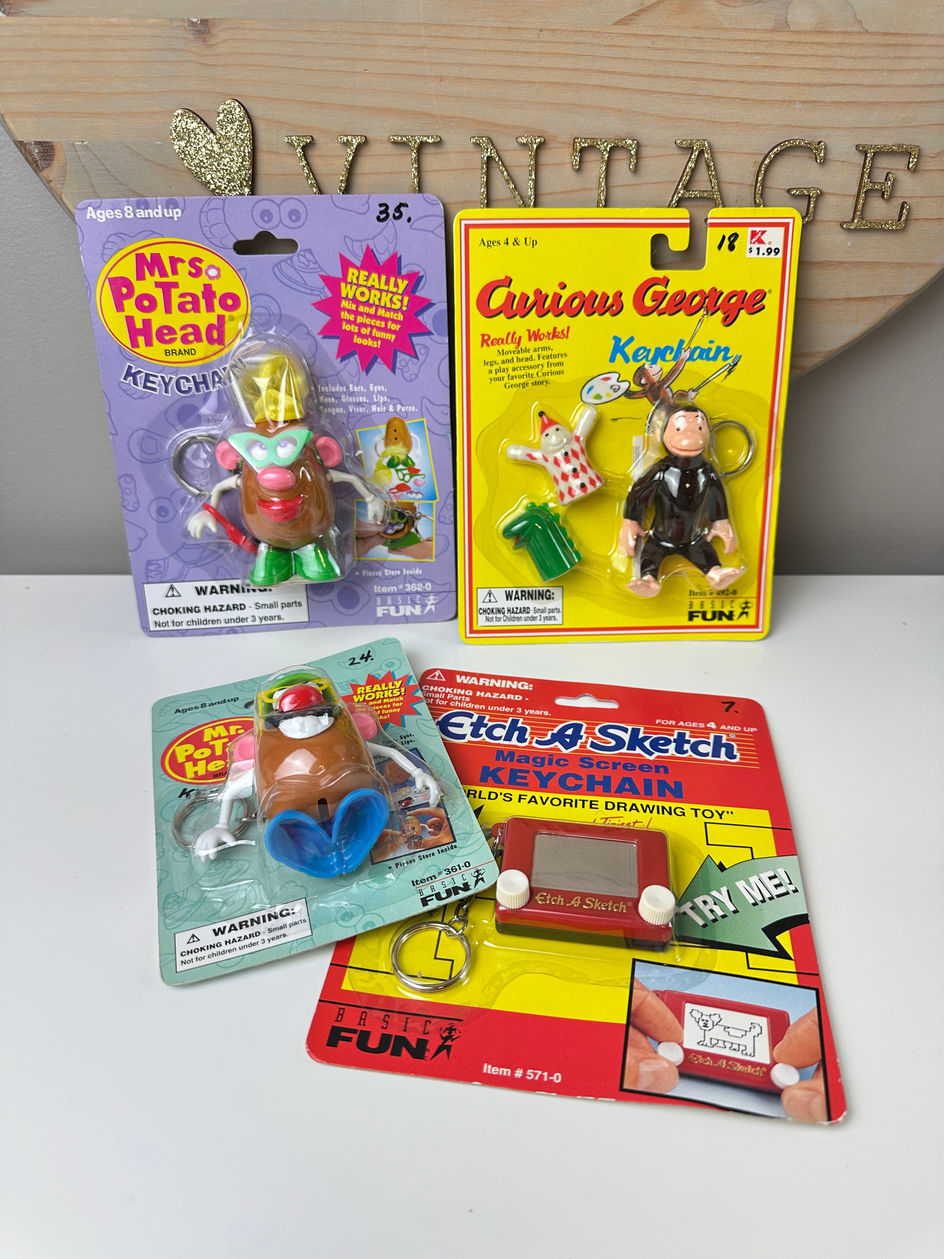 Lot of 90s Basic Fun Keychains – Life Is Sweet Vintage