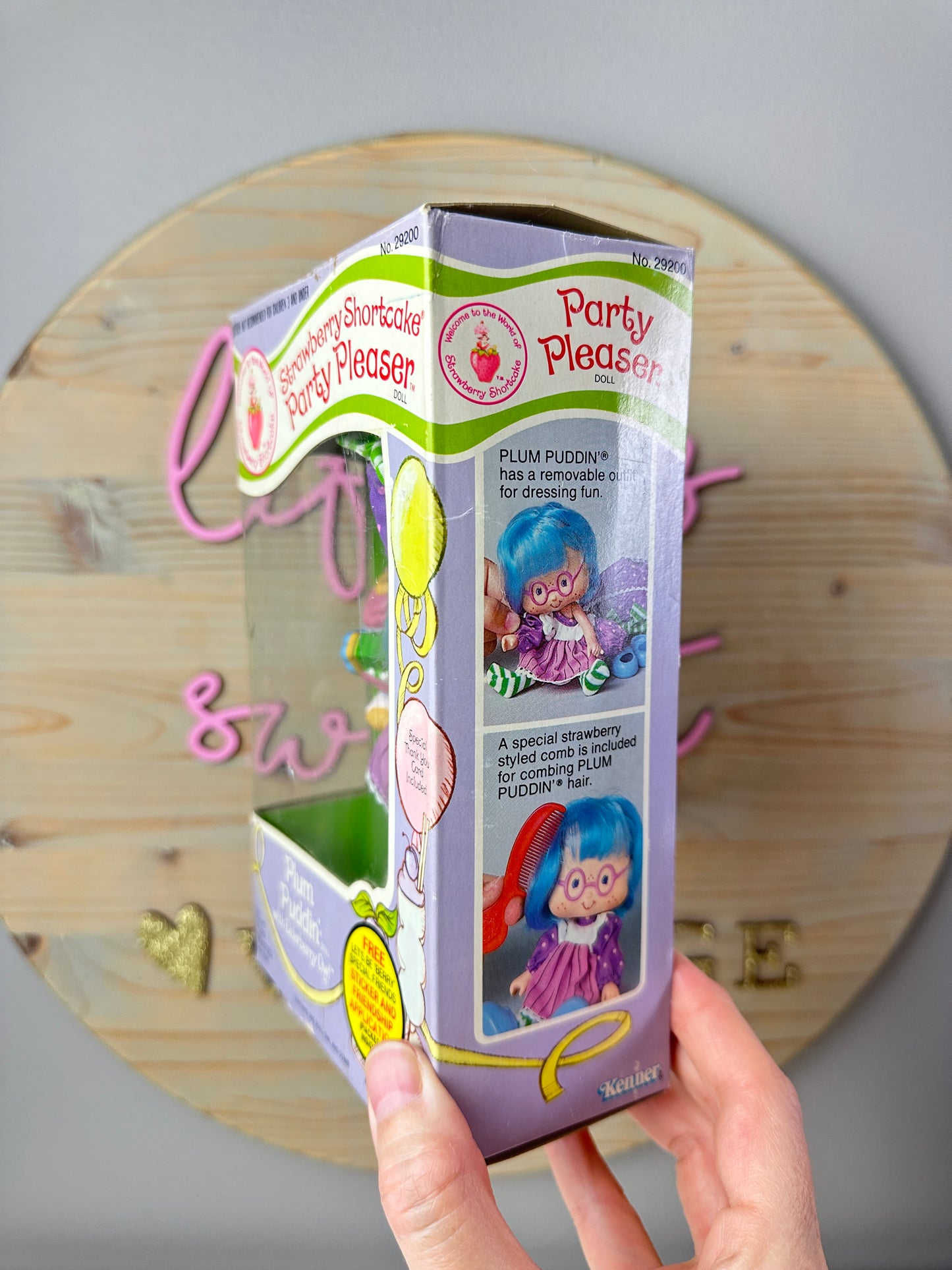 1984 Kenner Strawberry Shortcake Plum Puddin' with Elderberry Owl Party Pleaser Doll NRFB