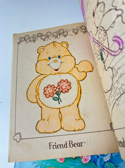 1980s Care Bears Books & Coloring Books Lot