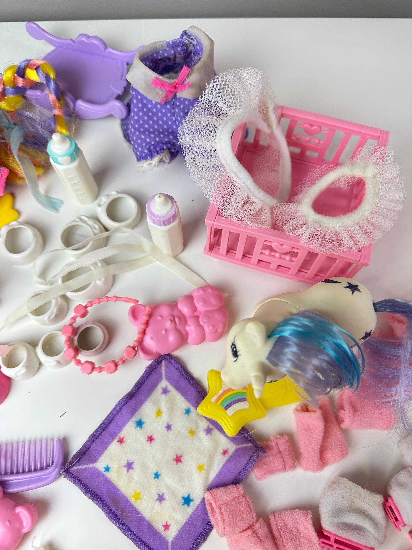 1980s Hasbro My Little Pony G1 Accessories Lot with Baby Glory