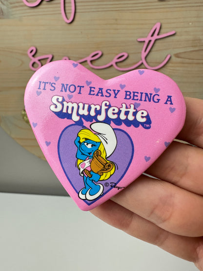 1980s Smurfs Smurfette Pin #2