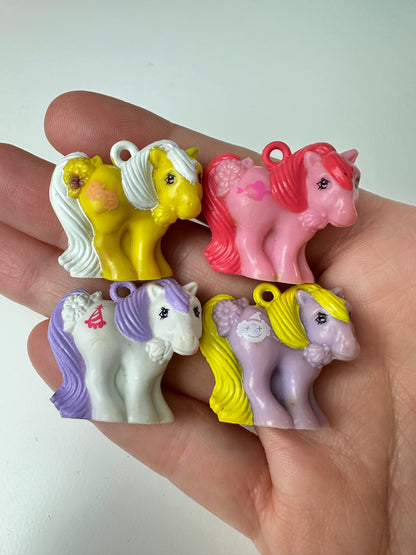 1980s Hasbro G1 My Little Pony Mommy Charms Lot