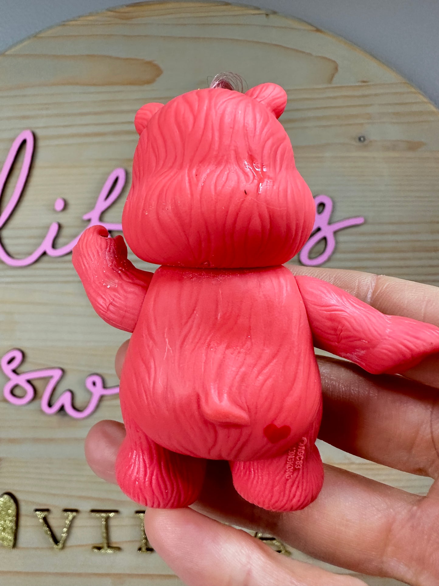 1980s Kenner Care Bear Cheer Bear Poseable