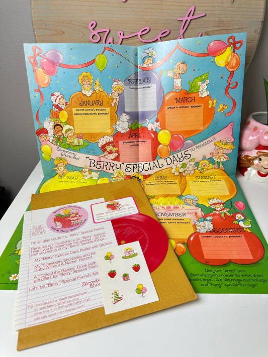 1984 Kenner Strawberry Shortcake Berry Special Friends Club Poster Set #3 [Mail-in Offer]