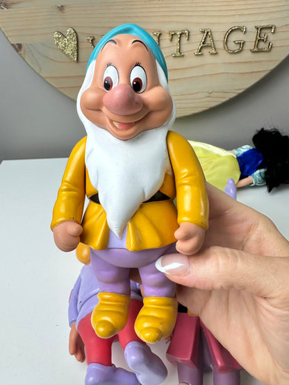 1990s Disney Snow White and Dwarves Dolls