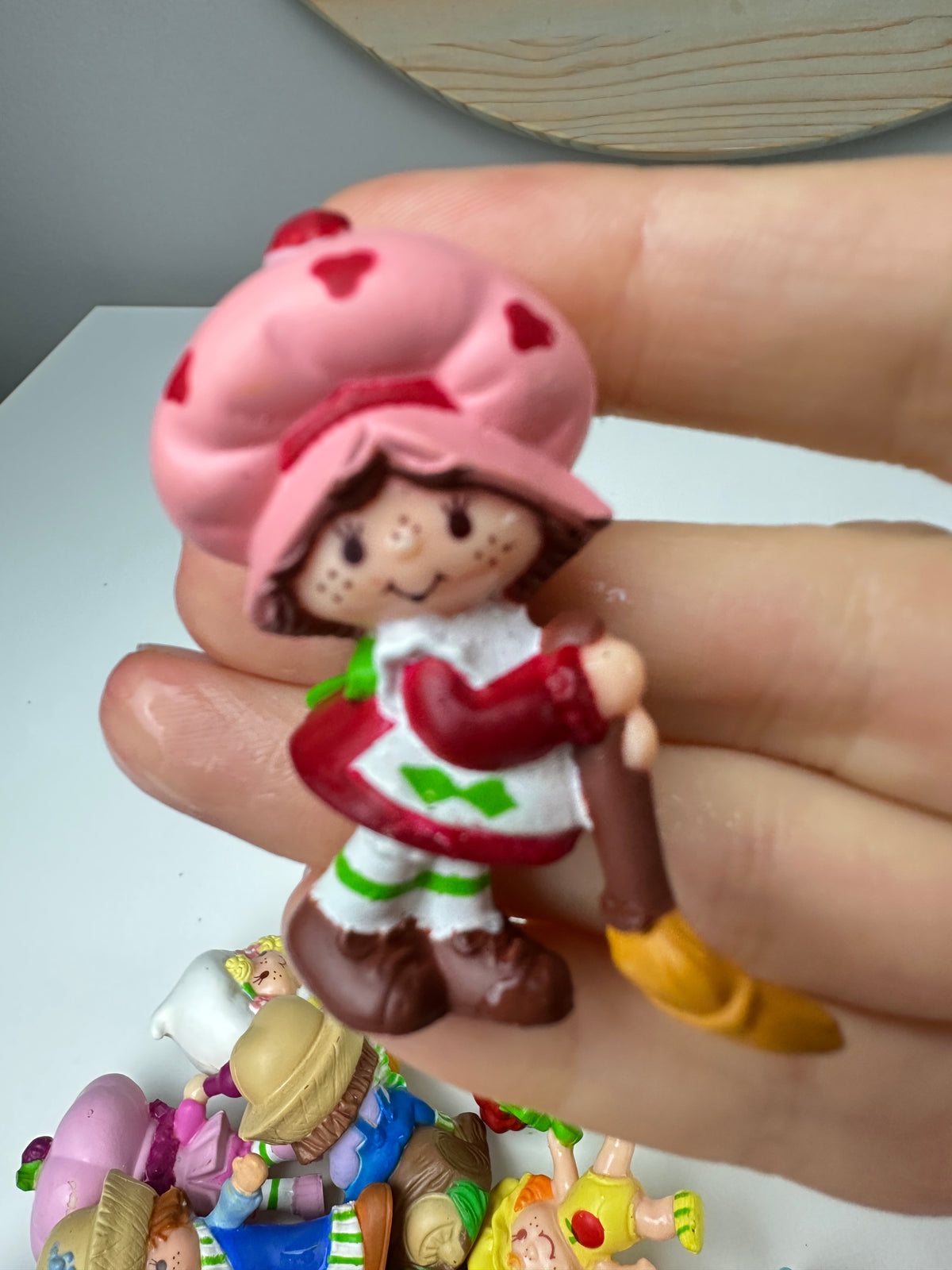 1980s Kenner Strawberry Shortcake with a Broom Miniature PVC