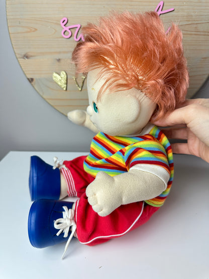 1980s Mattel My Child Doll Green Eyes Red Hair
