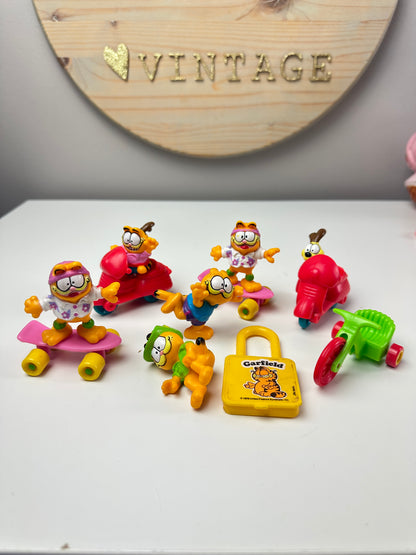 1980s Garfield McDonald's Happy Meal & Cereal Toys Lot