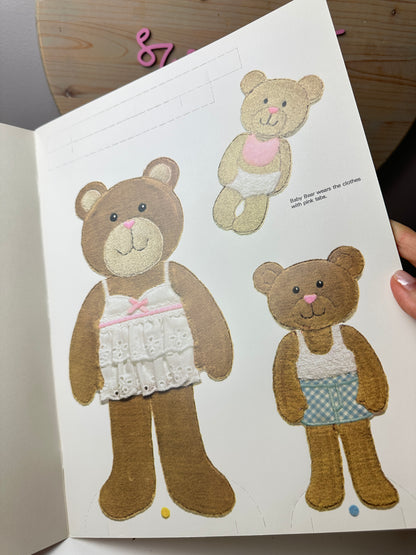 1983 Golden Teddy Bear Family Paperdoll Book Unused