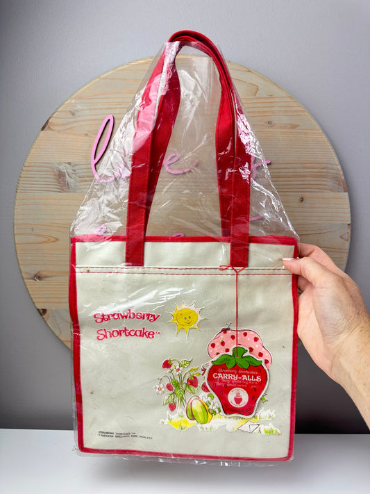 1980s AGC Strawberry Shortcake Tote Bag NWT
