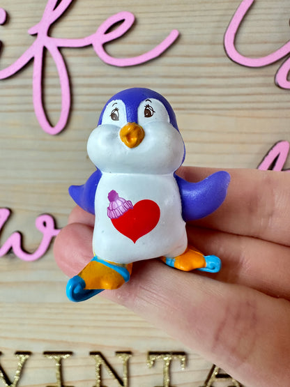 1980s Kenner Care Bear Cousin Cozyheart Penguin PVC Miniature Figure