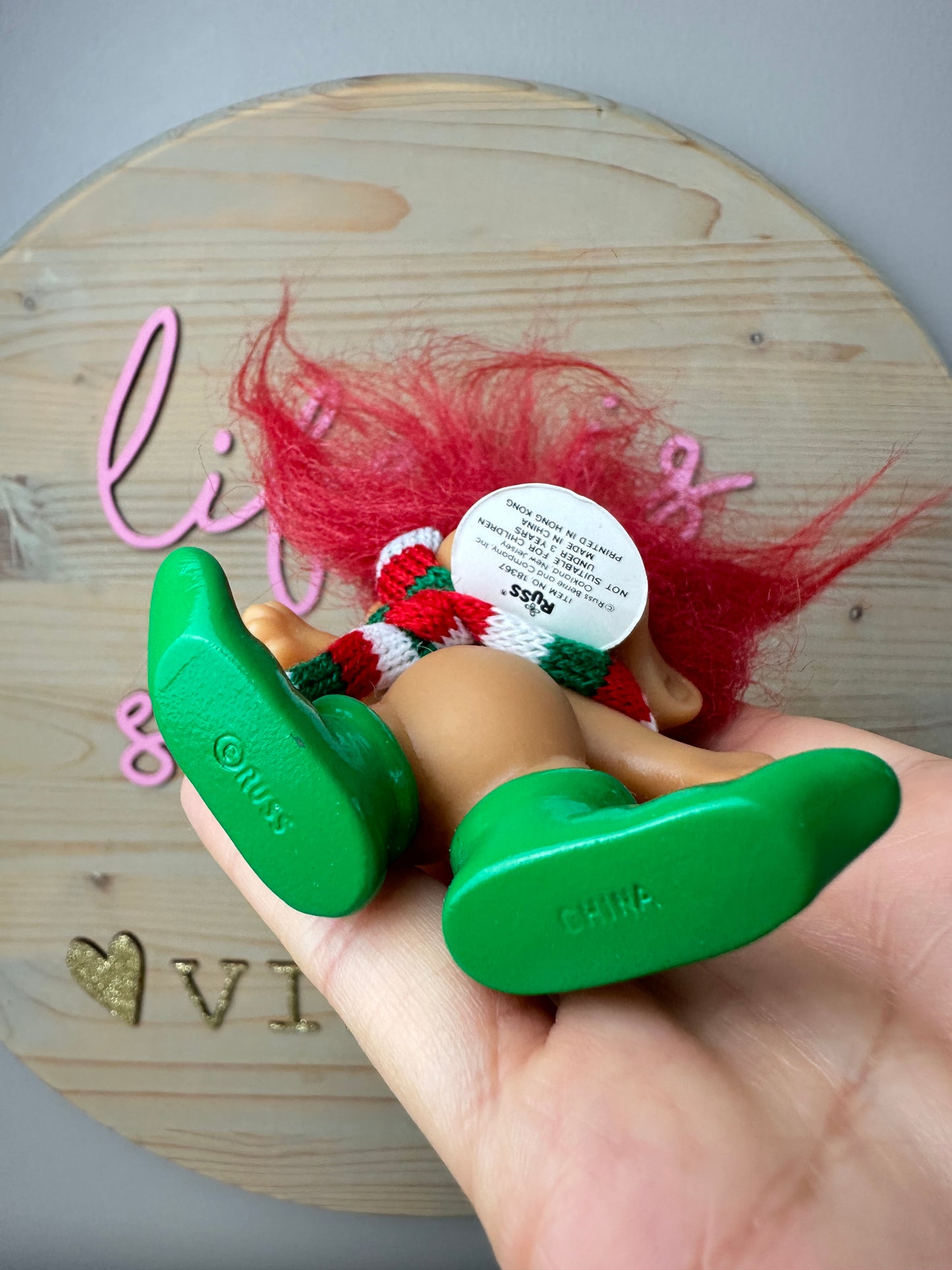 Russ Merry Little Trolls Red Hair NWT