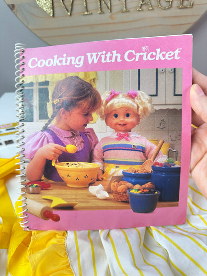 1980s Playmates Cooking with Cricket Playset with Book + Tape