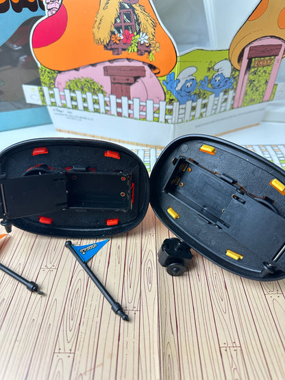 1982 Galoob Peyo Smurfs Bumper Cars Playset in Box