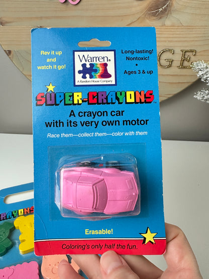 1987 Warren Super Crayons MOC Unopened [Lot of 2]