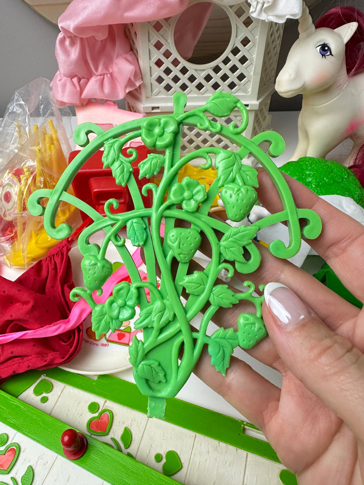 1980s Kenner Hasbro Strawberry Shortcake Parts & Pieces TLC Played With Lot