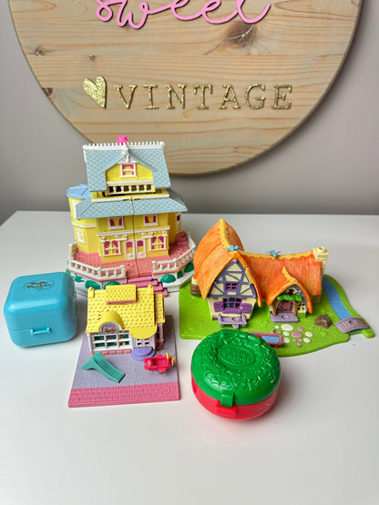 1990s Bluebird Polly Pocket Playset Lot