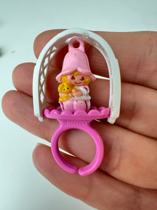 1980s Hasbro Charmkins Lil Tulip with Ring