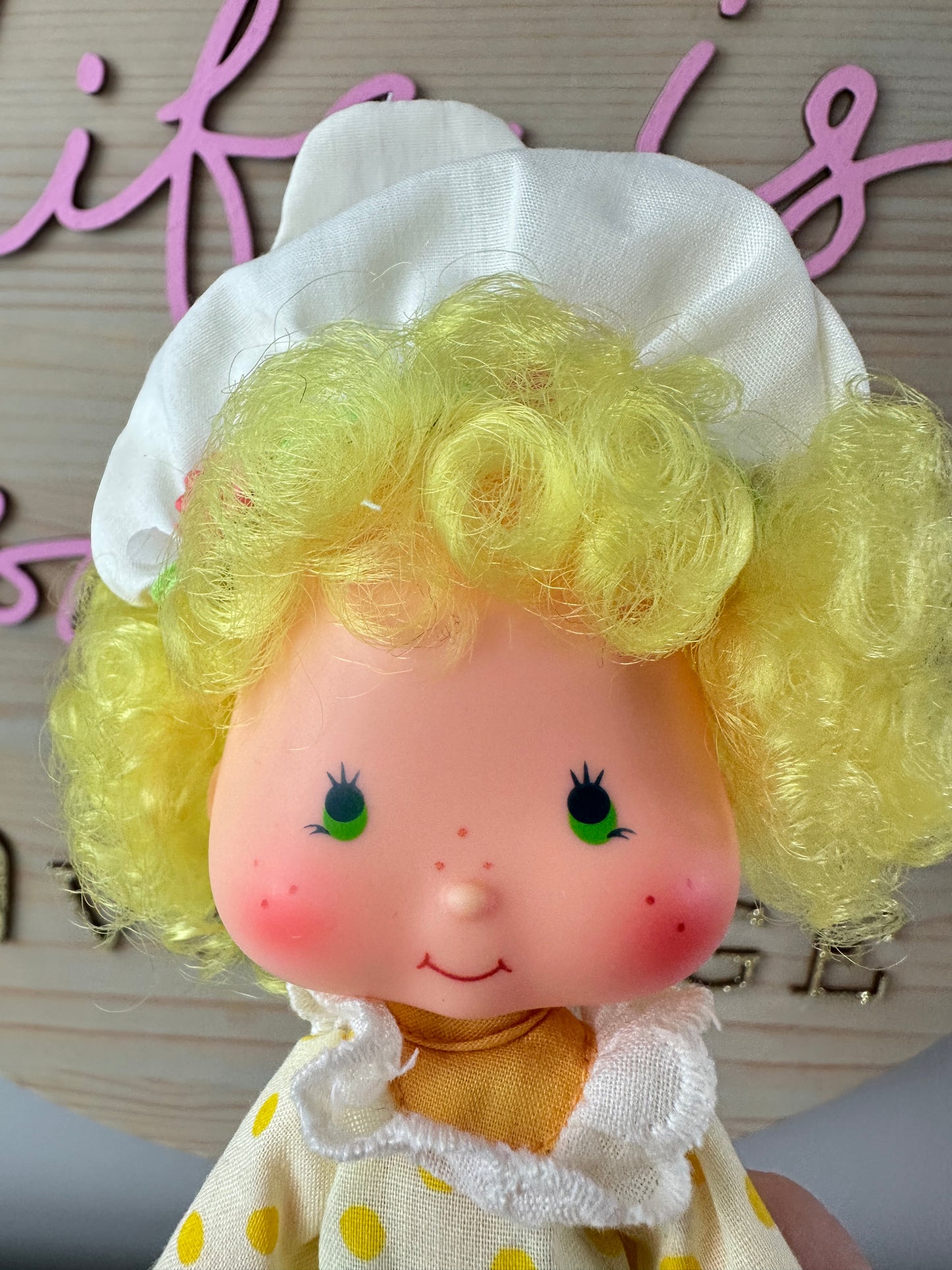 1982 Kenner Strawberry Shortcake Lemon Meringue with Frappe *Berry Vault*