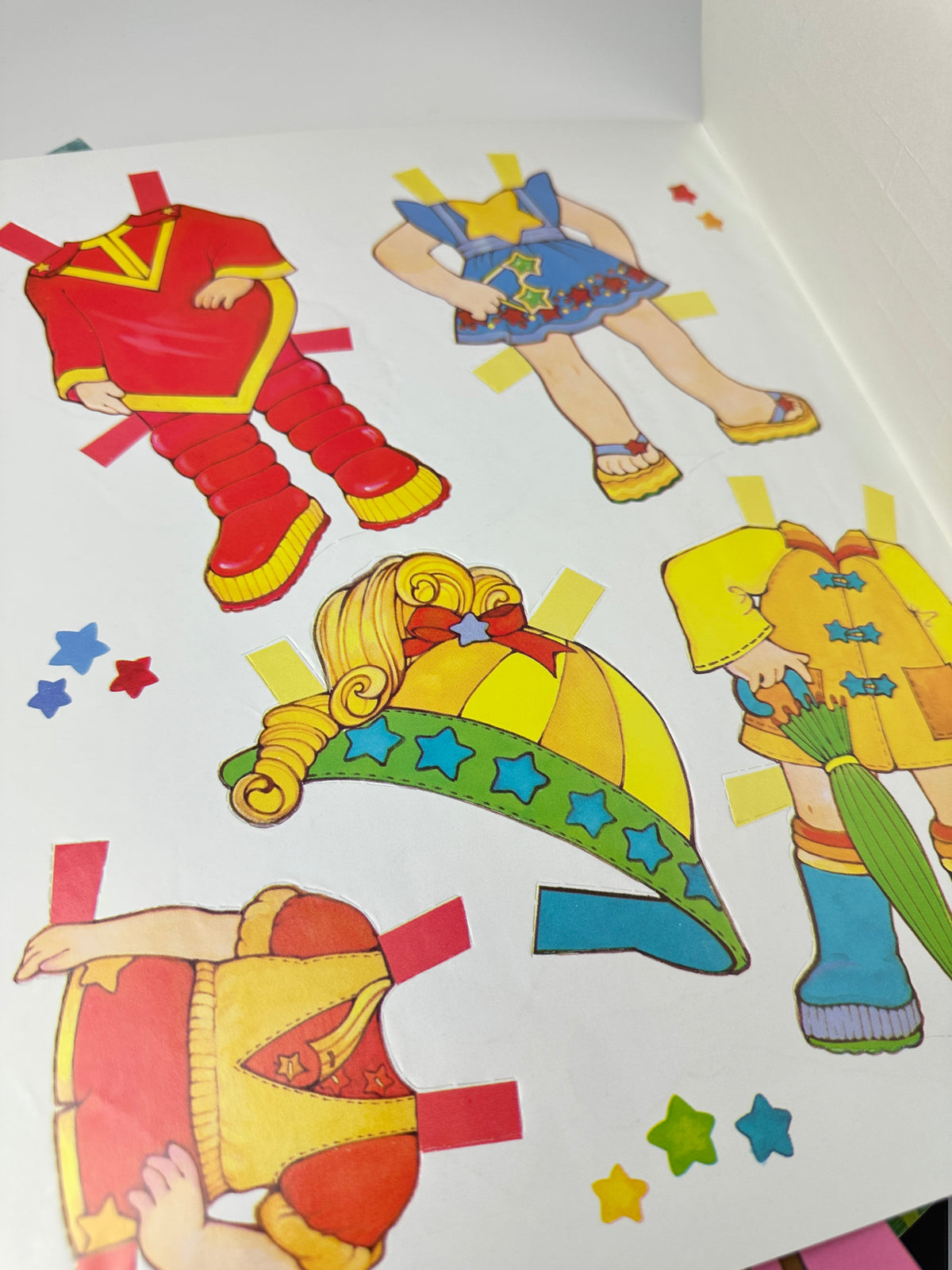 1980s Golden Rainbow Brite Paperdoll Book Unused