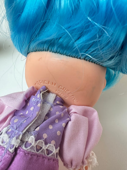 1985 Kenner Strawberry Shortcake Plum Puddin' with Plum Berrykin Doll *Berry Vault*