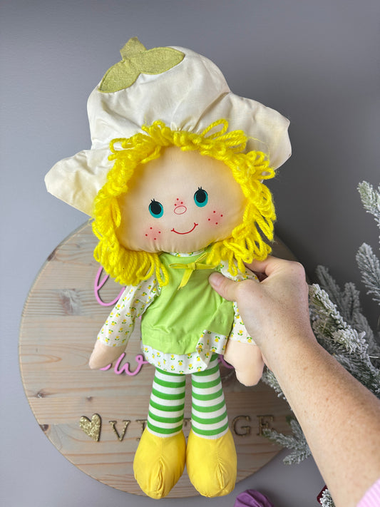 1984 Kenner Strawberry Shortcake Mint Tulip Rag Doll [Damaged]