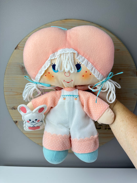 1981 Kenner Strawberry Shortcake Apricot & Hopsalot Rag Doll *Berry Vault*