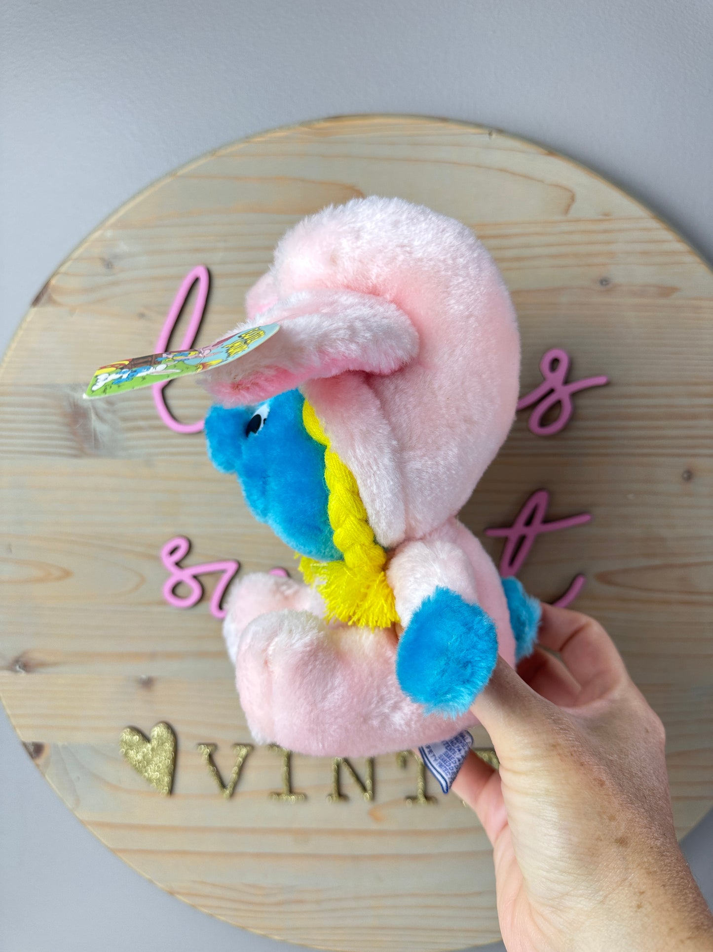 1983 Peyo Wallace Berrie Easter Smurfette Plush Unused