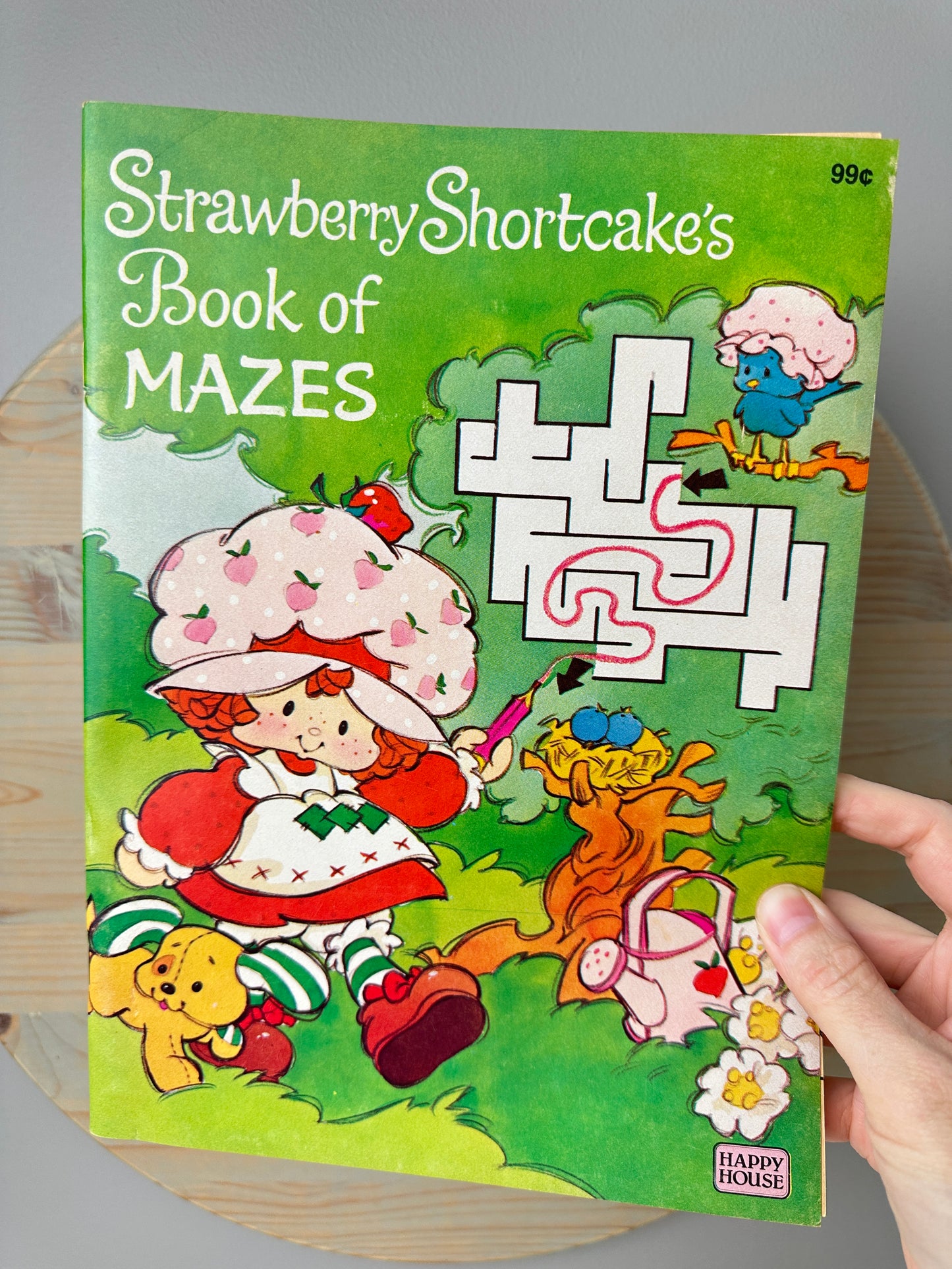 1982 Happy House AGC Strawberry Shortcake Book of Mazes Coloring & Activity Book