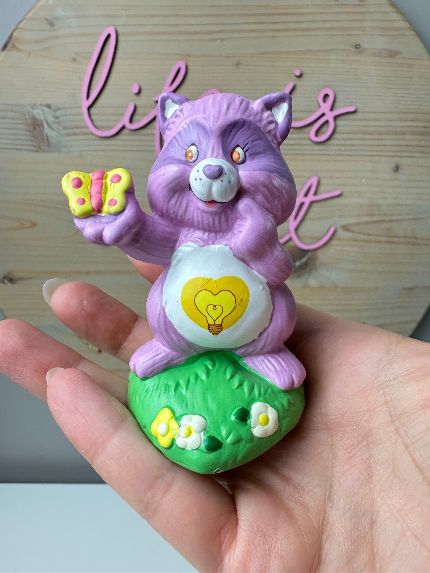 1985 American Greetings Care Bear Cousin Brightheart Lion Ceramic Figurine