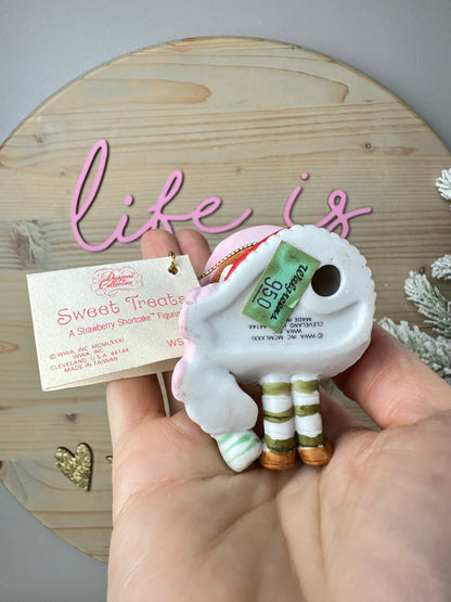 1980s Strawberry Shortcake Designer's Collection Porcelain Figurine "Sweet Treats" with Tag