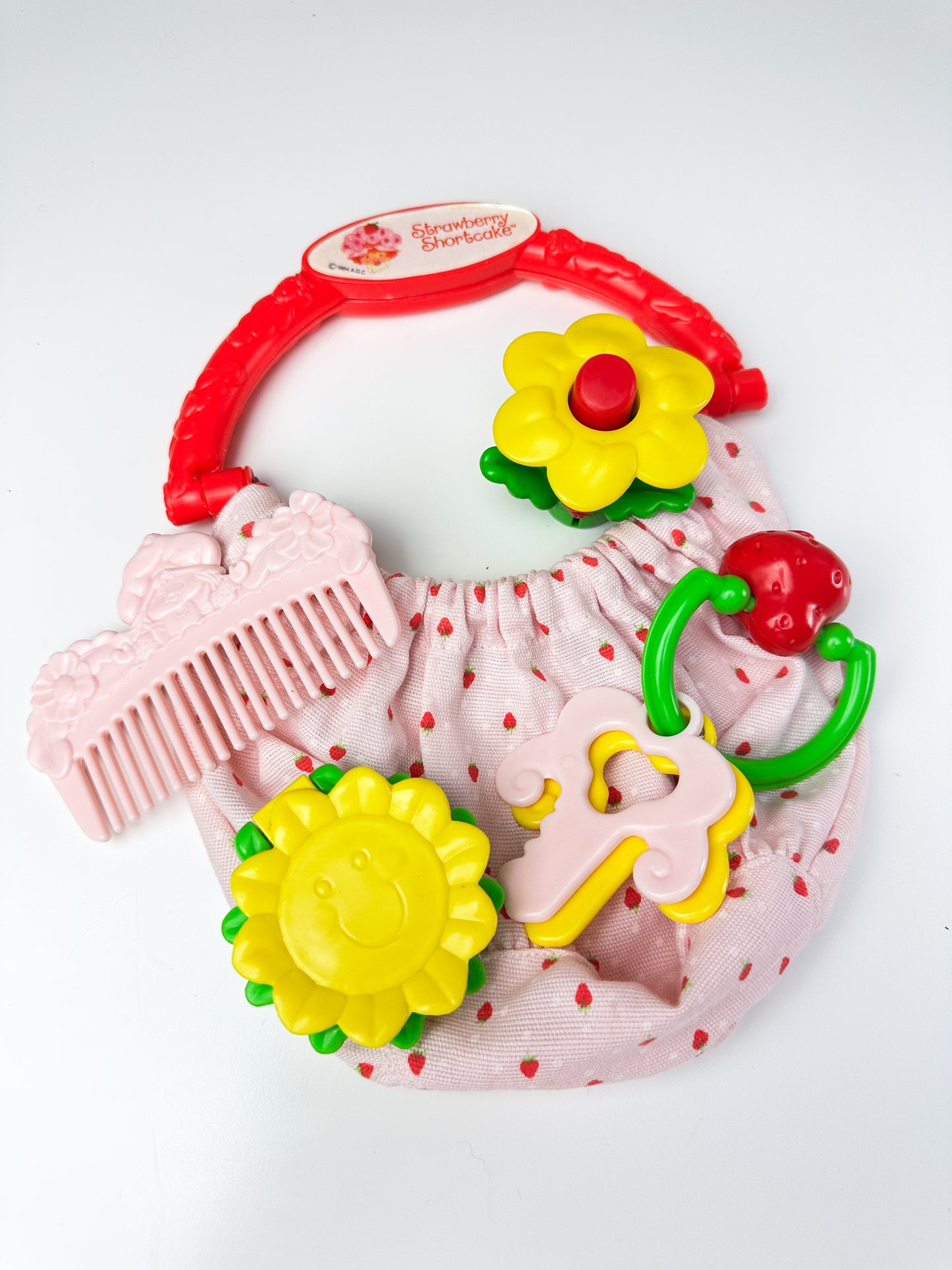 1980s Kenner Preschool Strawberry Shortcake Berry Grown Up Purse Playset