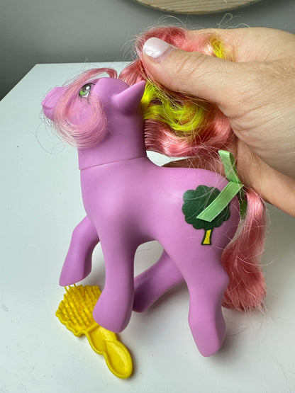 1980s Hasbro My Little Pony Windy Magic Message Pony with Accessories