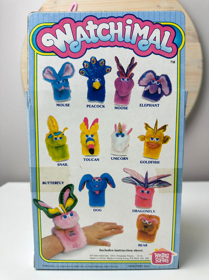 1980s Hasbro Softies Watchimals  Dragonfly NRFB MIB