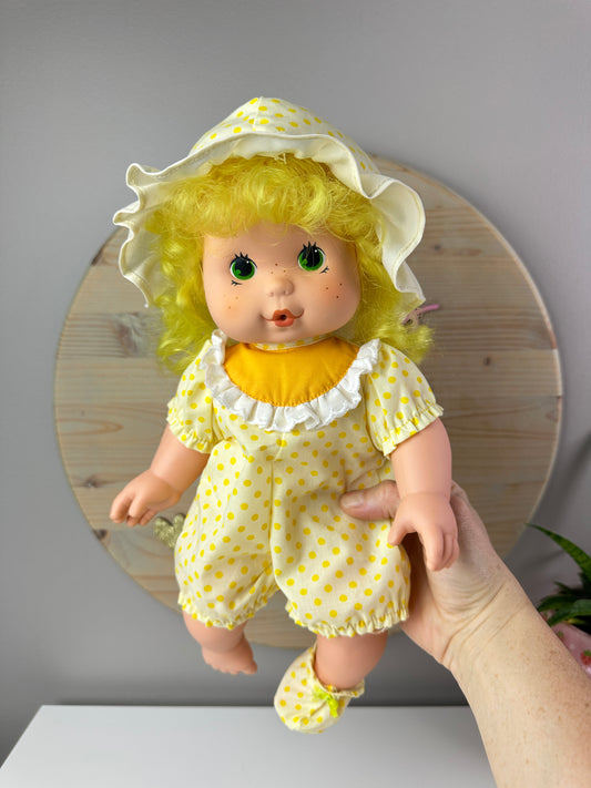 1982 Kenner Strawberry Shortcake Lemon Meringue Blow Kiss Baby Doll
