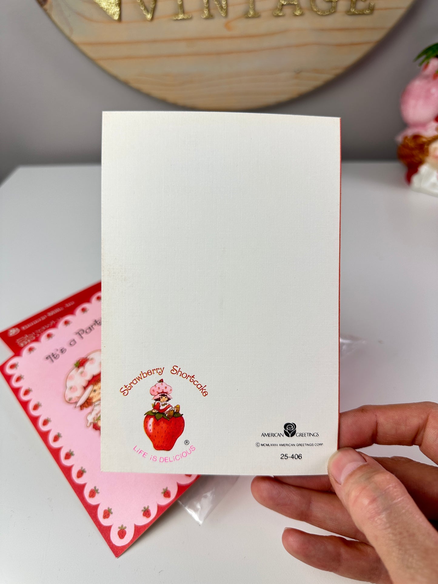 1980s Strawberry Shortcake Party Blowouts MIP + Invitations